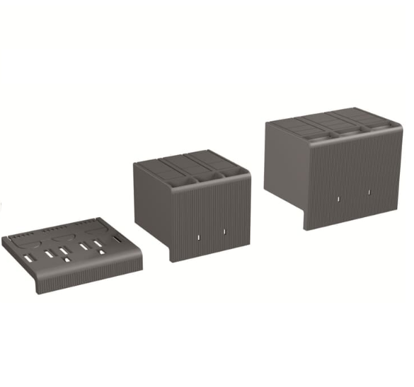 1SDA066660R1 LTC XT3 3p COUVERCLES DE BORNES BAS 2pcs