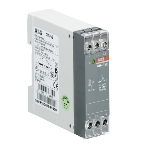 1SVR550870R9400 CM-PVE Relais de surveillance de phase 1n/o, L1,2,3-N=185-265VAC