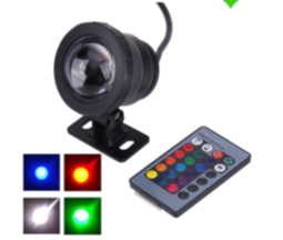 KLED-RGB-SL3W Code: 8767966 Projecteur RGB LED avec télécommande