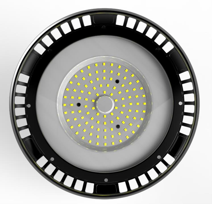 LED-HLM-200W Code: 8767983 Luminaire LED installé en hauteur.