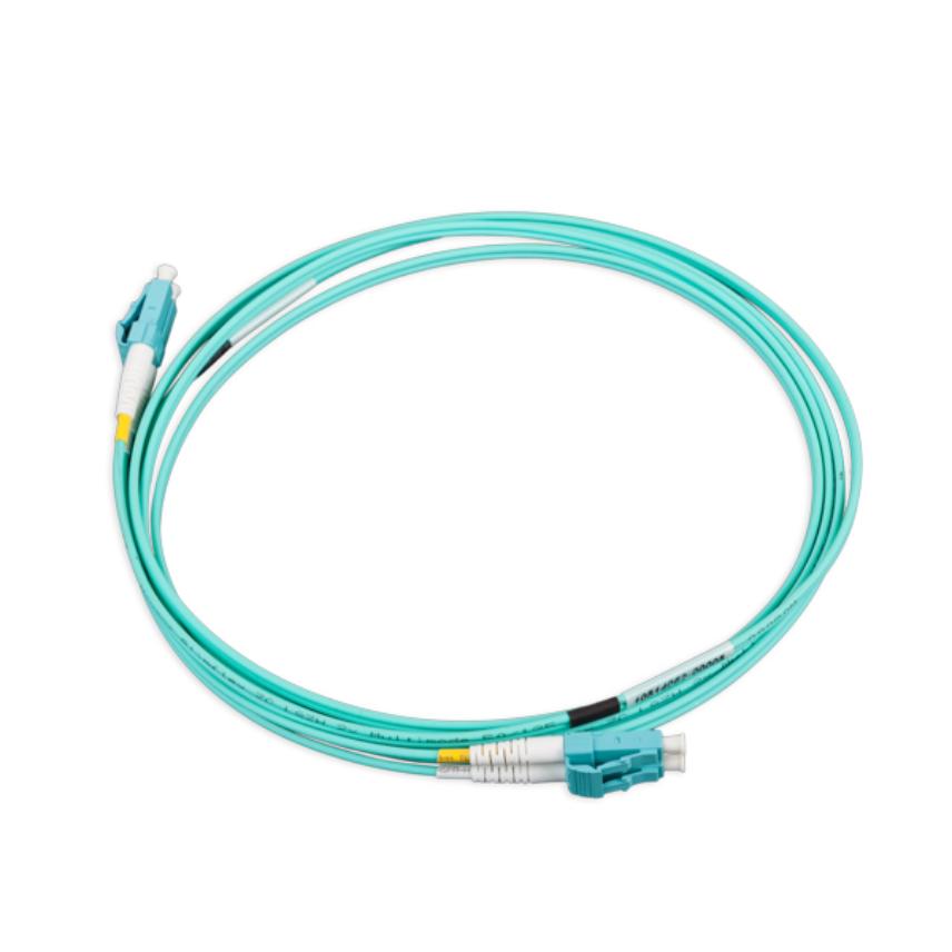 N122.5LLA2 Cordon LANmark-OF Slimflex Duplex DLC-DLC OM3 LSZH 2m Aqua