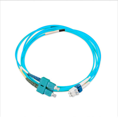 N122.5CLA3 LANmark-OF Slimflex Patch Cord DSC-DLC OM3 LSZH 3m Aqua