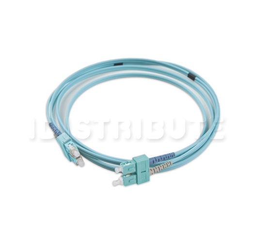 N122.5CCA2 LANmark-OF Slimflex Patch Cord DSC-DSC OM3 LSZH 2m Aqua