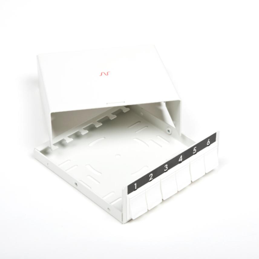 N521.606 LANmark ZD box 6 Snap-In Blanc