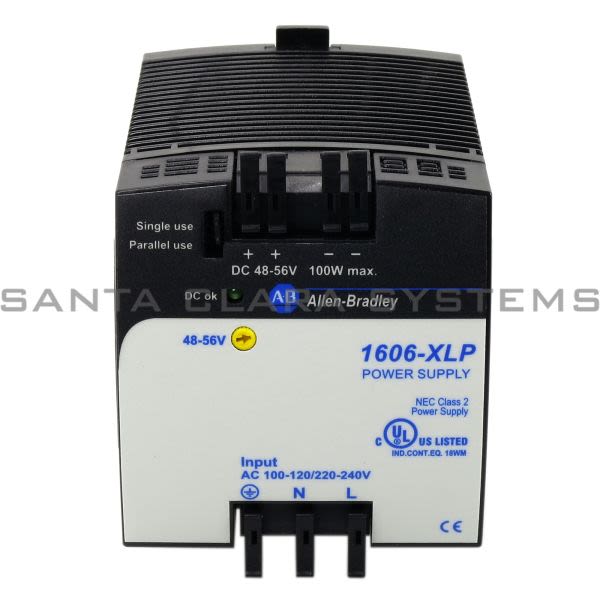 1606-XLP100F Alimentation Compacte 48-56VDC 100W entrée 100-120/220-240VAC/290VDC