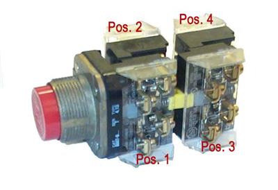 800T-B6B Bouton poussoir, tête allongée, 30 mm, rouge, NEMA 4/13