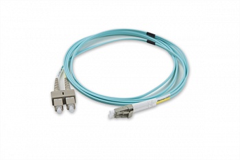 [NEX.N123.5LLA2] N123.5LLA2 Cordon de brassage optique LANmark-OF duplex LC-LC 50/125 OM3 LSZH 2m turquoise