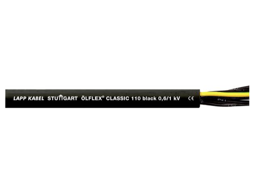 [LAP1120267] 1120267 CABLE DE SIGNAL SOUPLE OLFLEX CLASSIC 110 Black 06/1kv 3G1